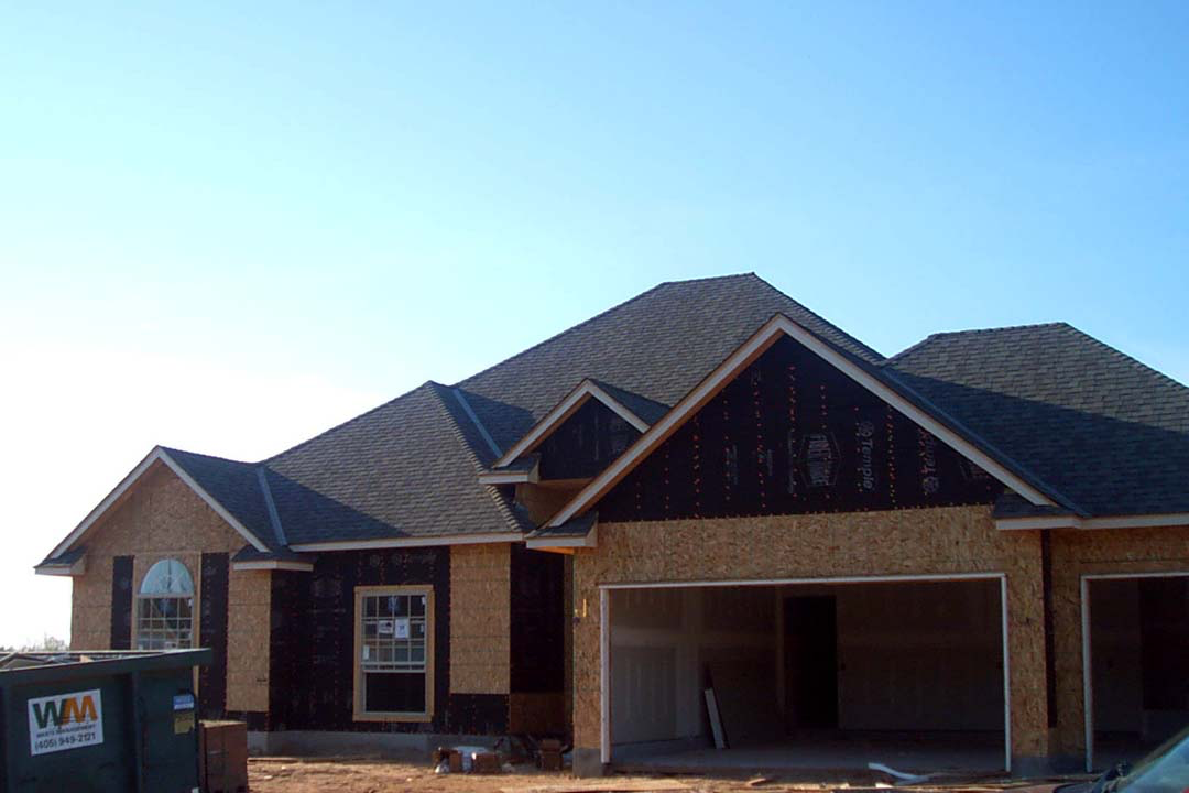 Front exterior of a custom home built by SEMCO Construction in Edmond Oklahoma