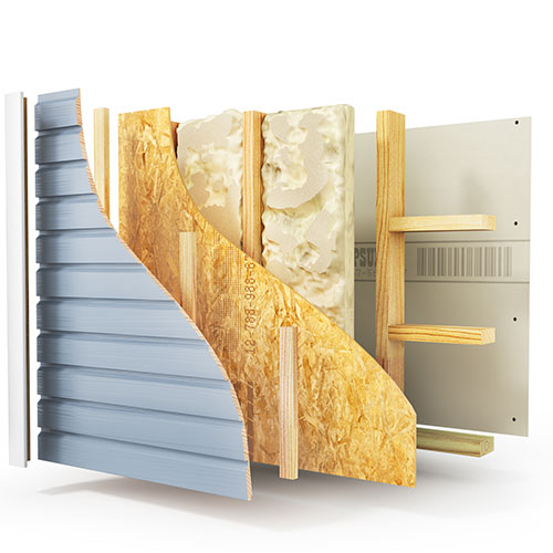 Traditional house wrap water resistive barrier installation